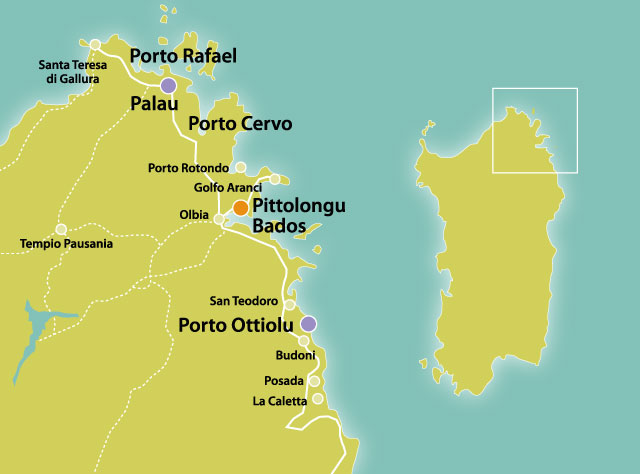 Location Map | Luxury Apartments in Sardinia